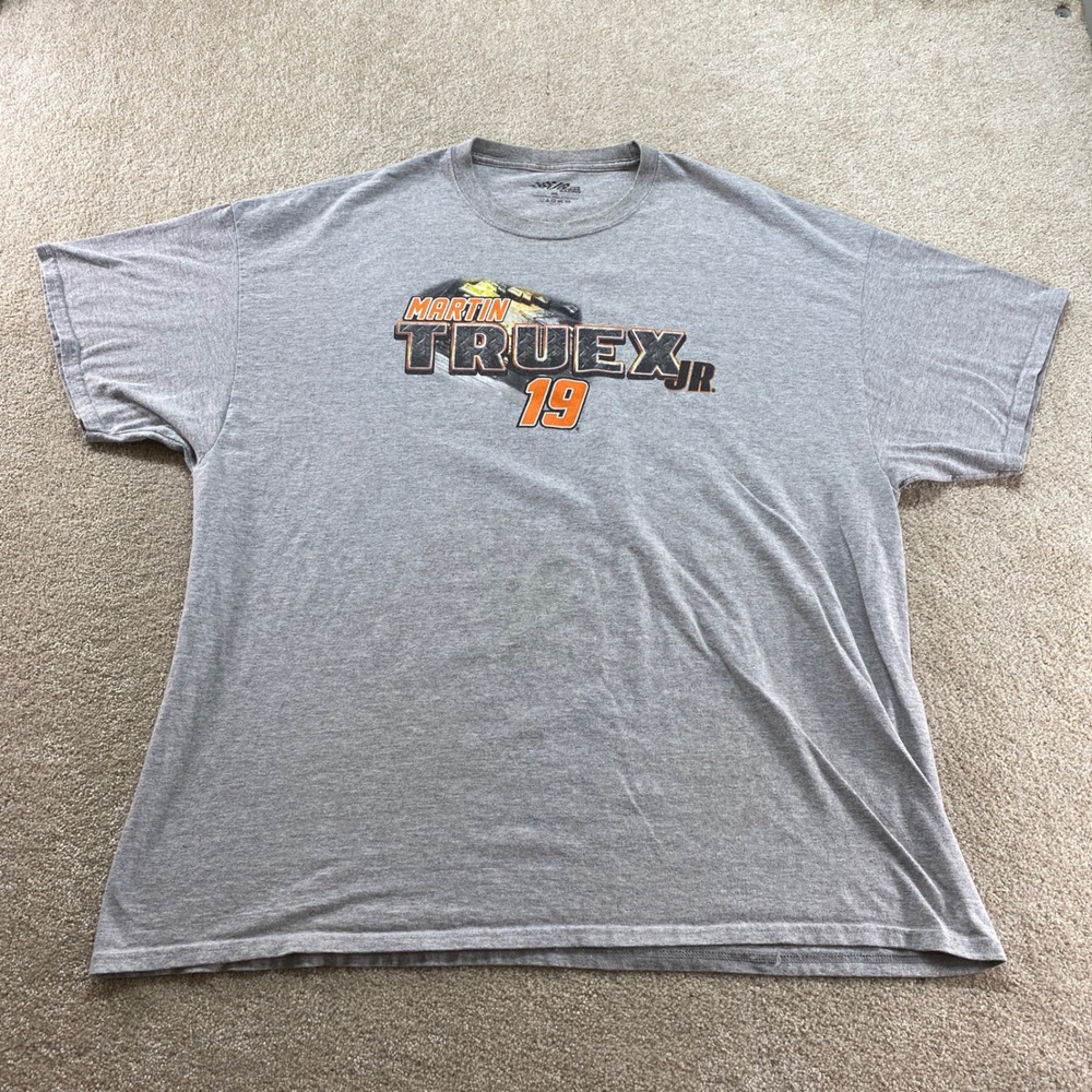 Joe Gibbs Racing Martin Truex Jr NASCAR Shirt Mens 3XL Gray Bass Pro Shops 19